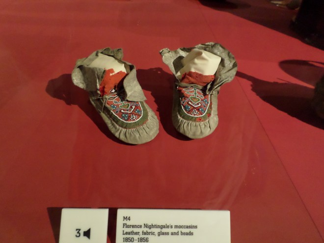 Moccasins belonging to Florence Nightingale.